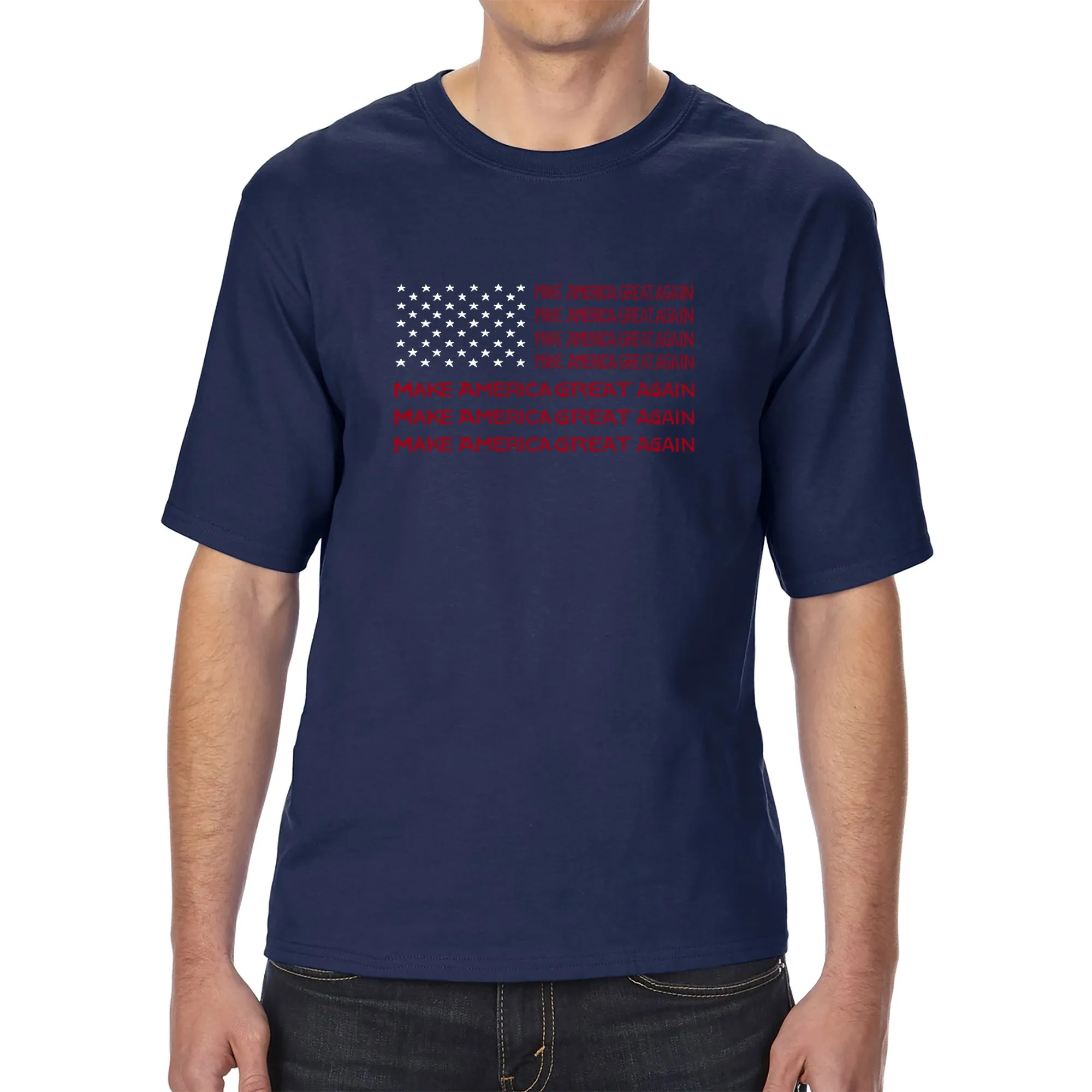 Maga Flag - Men's Tall Word Art T-Shirt sold by LA Pop Art product image thumbnail 3