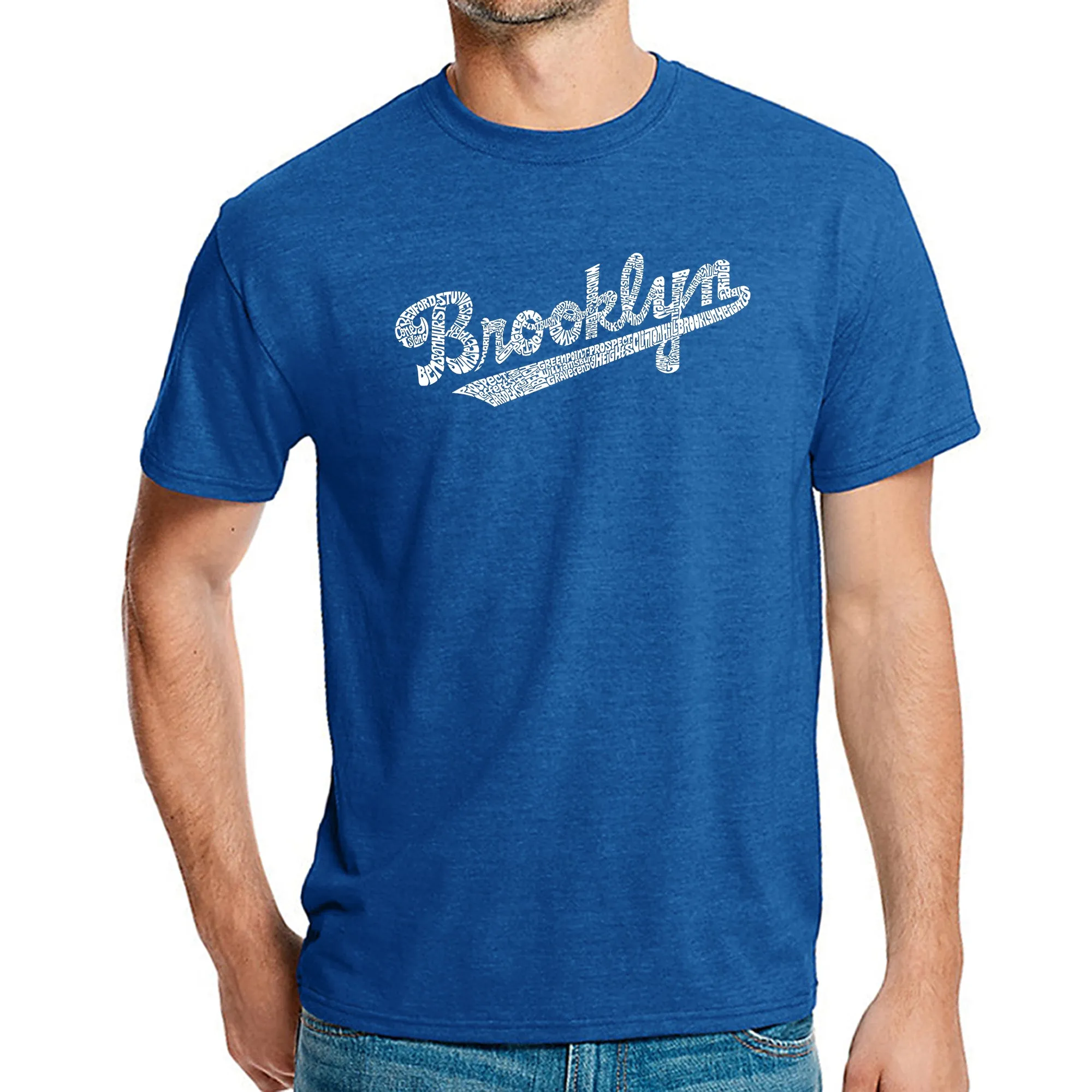 Brooklyn Neighborhoods - Men's Premium Blend Word Art T-Shirt sold by LA Pop Art product image thumbnail 4
