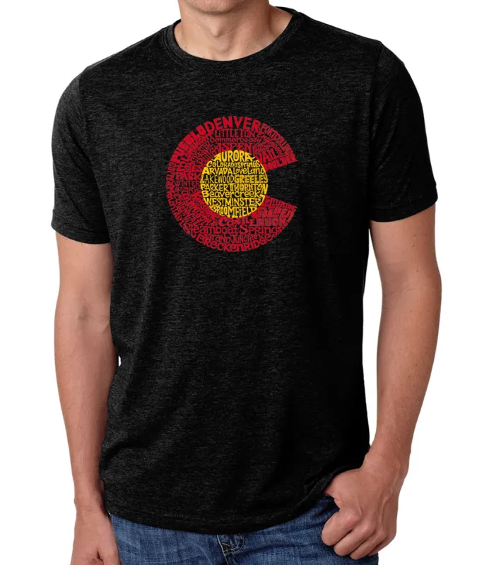 Colorado - Men's Premium Blend Word Art T-Shirt sold by LA Pop Art