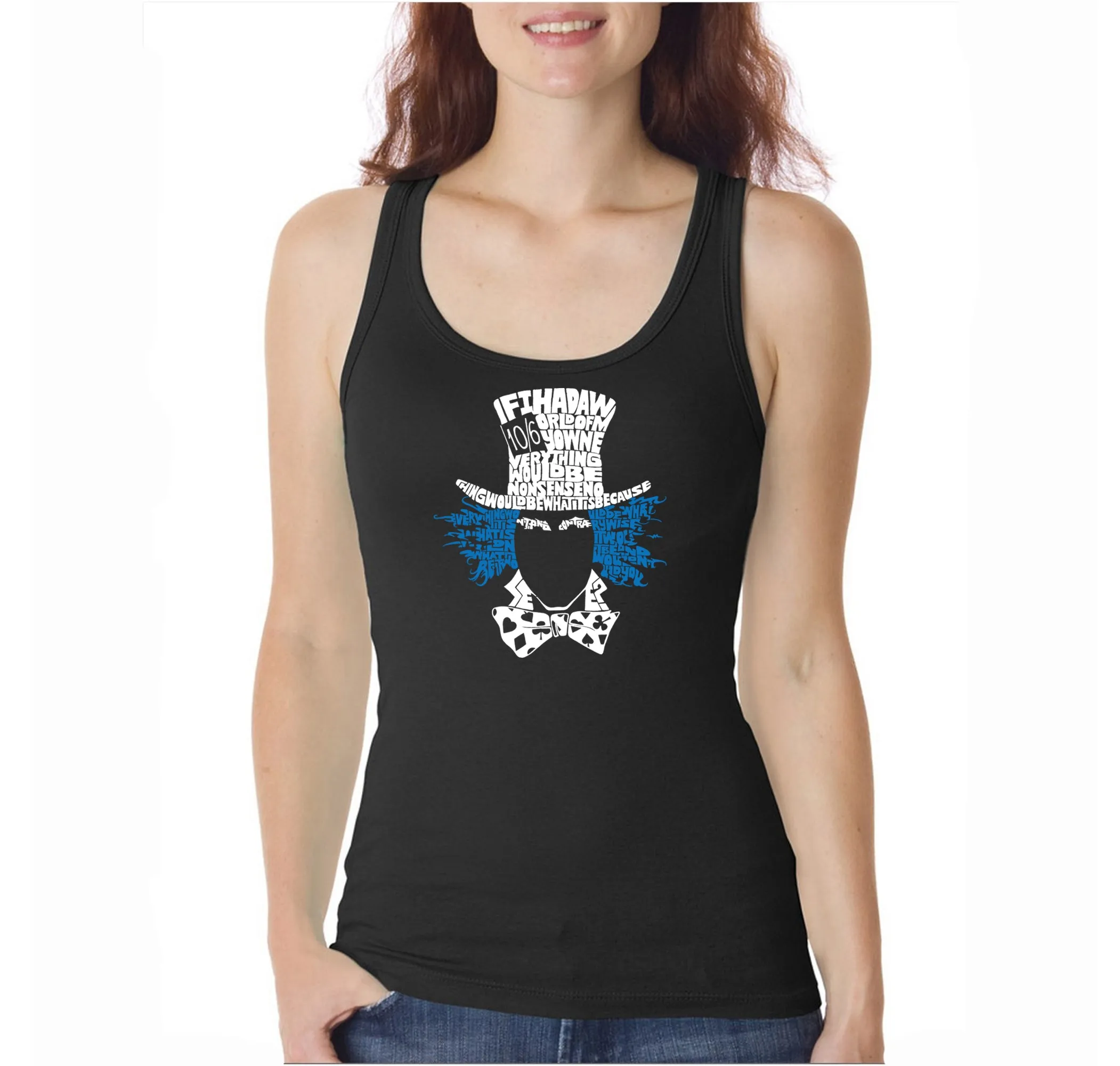 The Mad Hatter - Women's Word Art Tank Top sold by LA Pop Art