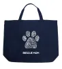 Rescue Mom - Large Word Art Tote Bag sold by LA Pop Art
