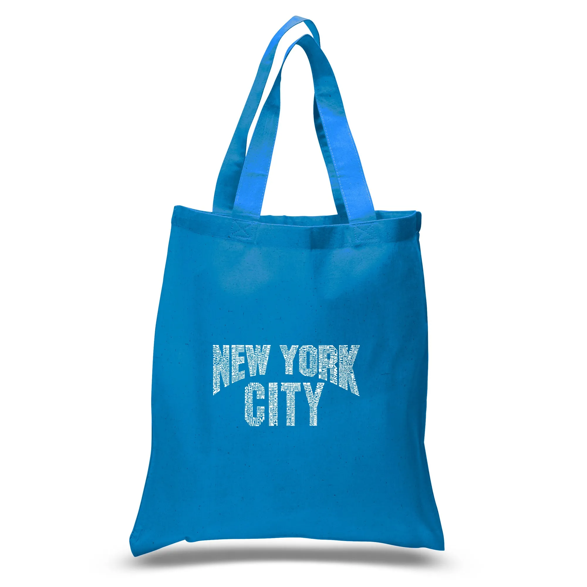 NYC NEIGHBORHOODS - Small Word Art Tote Bag sold by LA Pop Art product image thumbnail 5