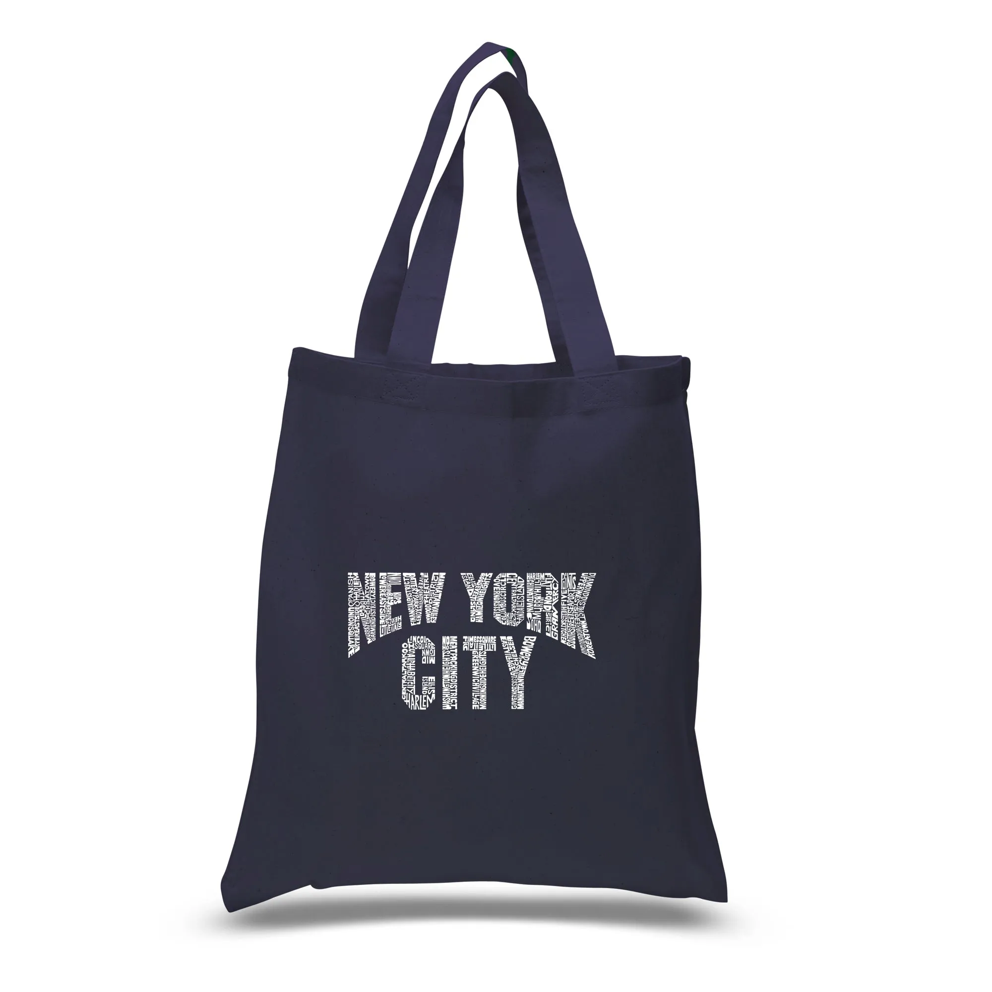 NYC NEIGHBORHOODS - Small Word Art Tote Bag sold by LA Pop Art product image thumbnail 4