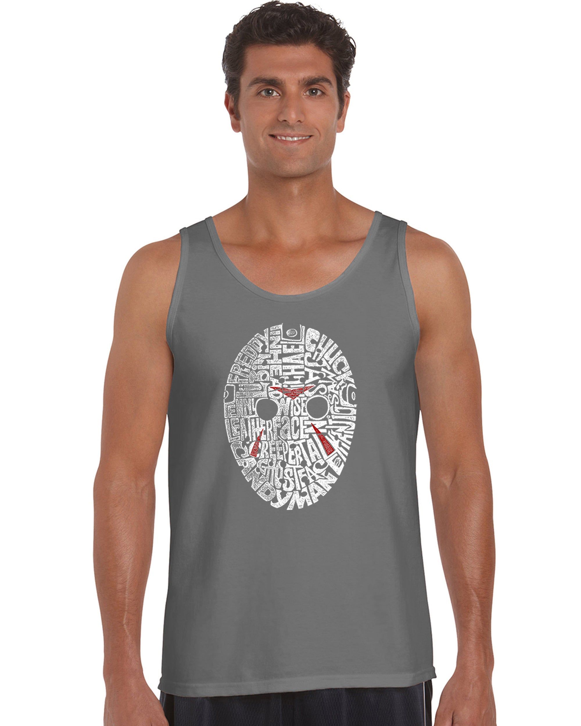 Slasher Movie Villians - Men's Word Art Tank Top sold by LA Pop Art product image thumbnail 5