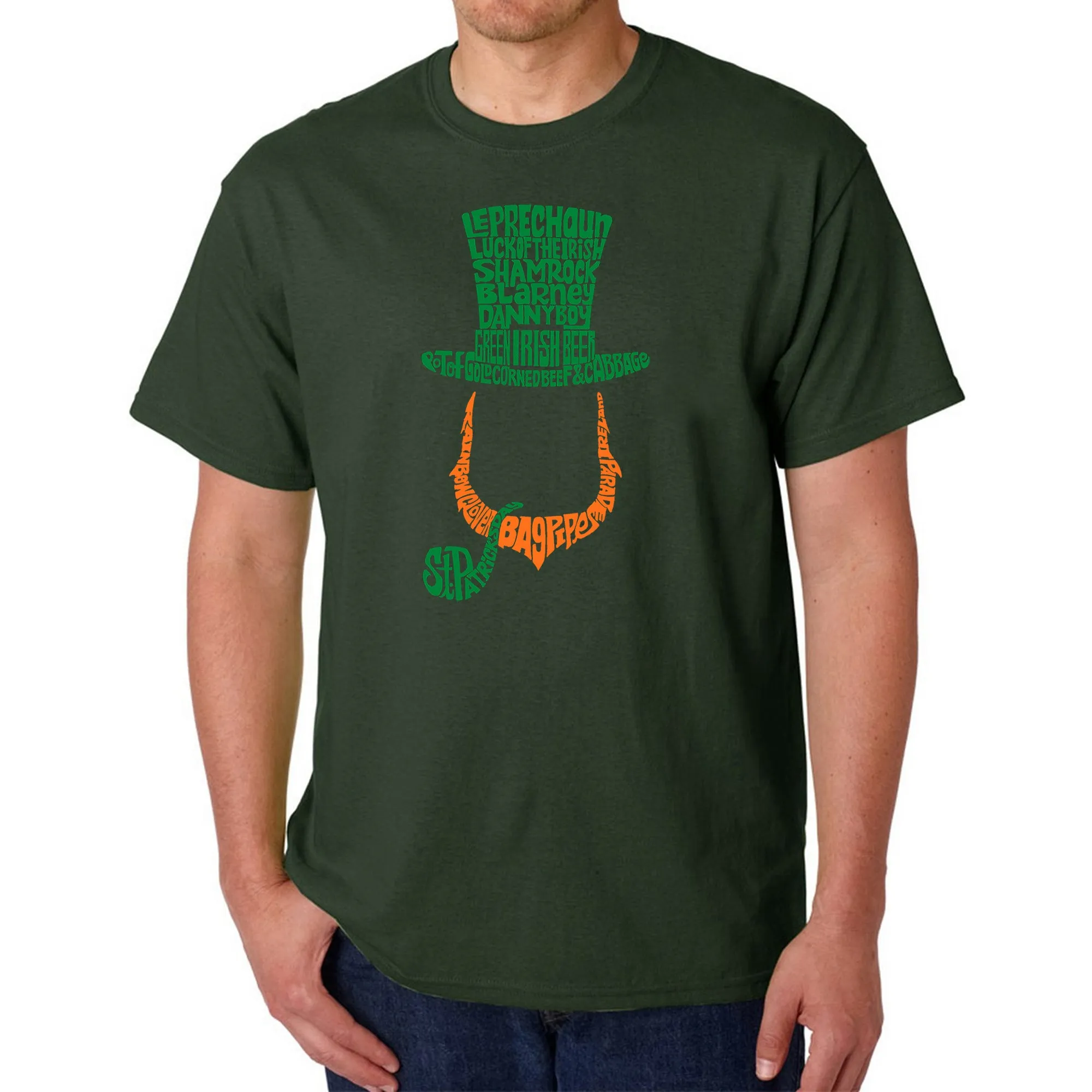 Leprechaun - Men's Word Art T-Shirt sold by LA Pop Art product image thumbnail 4