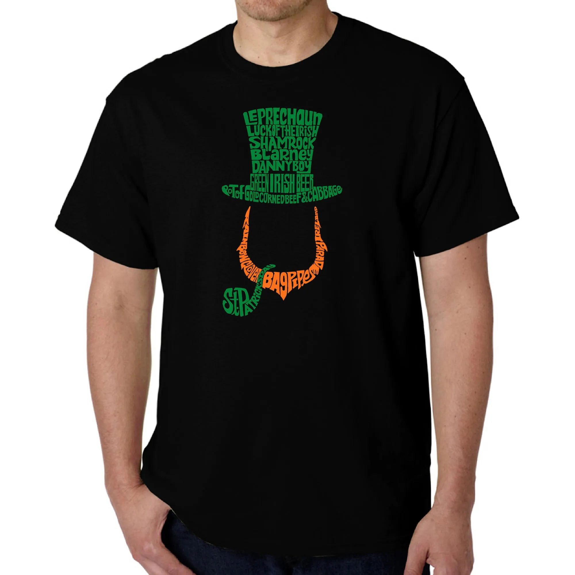 Leprechaun - Men's Word Art T-Shirt sold by LA Pop Art