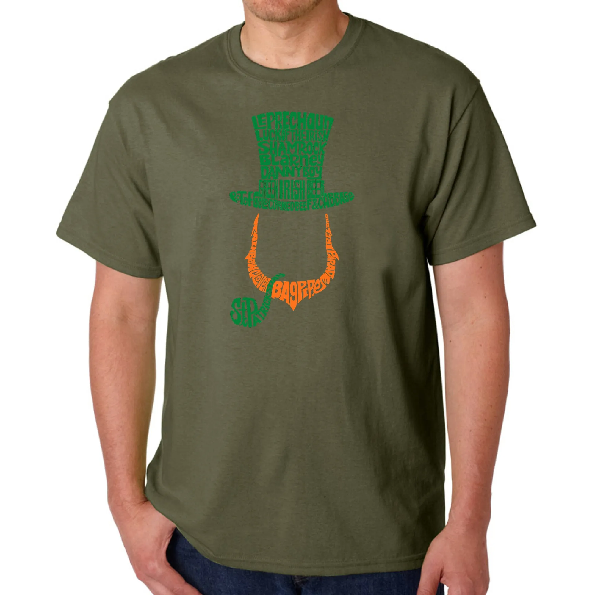 Leprechaun - Men's Word Art T-Shirt sold by LA Pop Art product image thumbnail 5