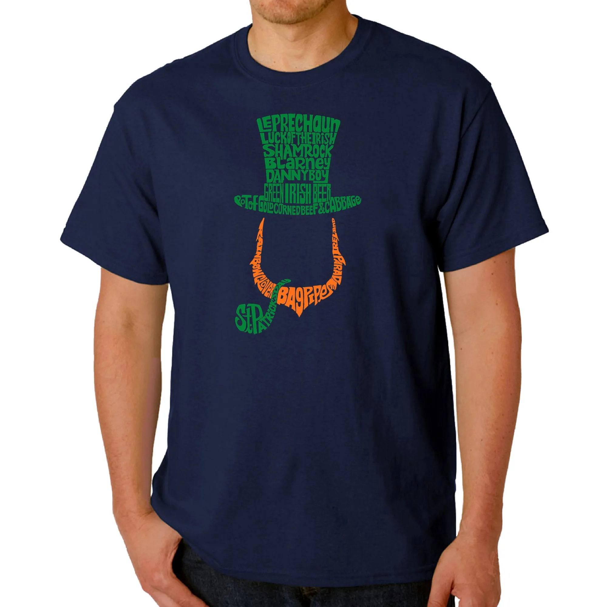 Leprechaun - Men's Word Art T-Shirt sold by LA Pop Art product image thumbnail 3