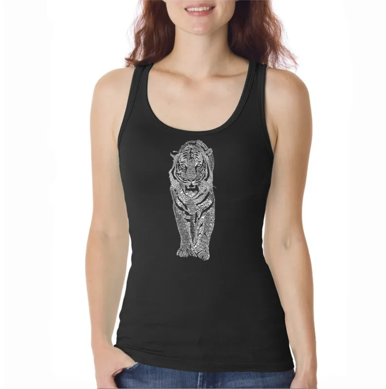 TIGER - Women's Word Art Tank Top sold by LA Pop Art