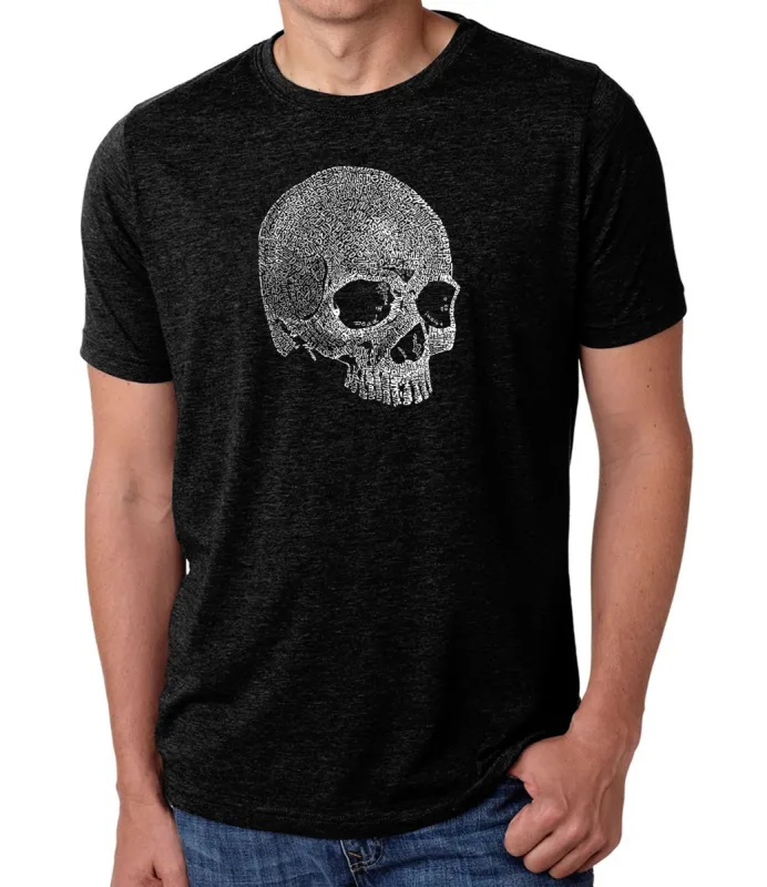 Dead Inside Skull - Men's Premium Blend Word Art T-Shirt sold by LA Pop Art