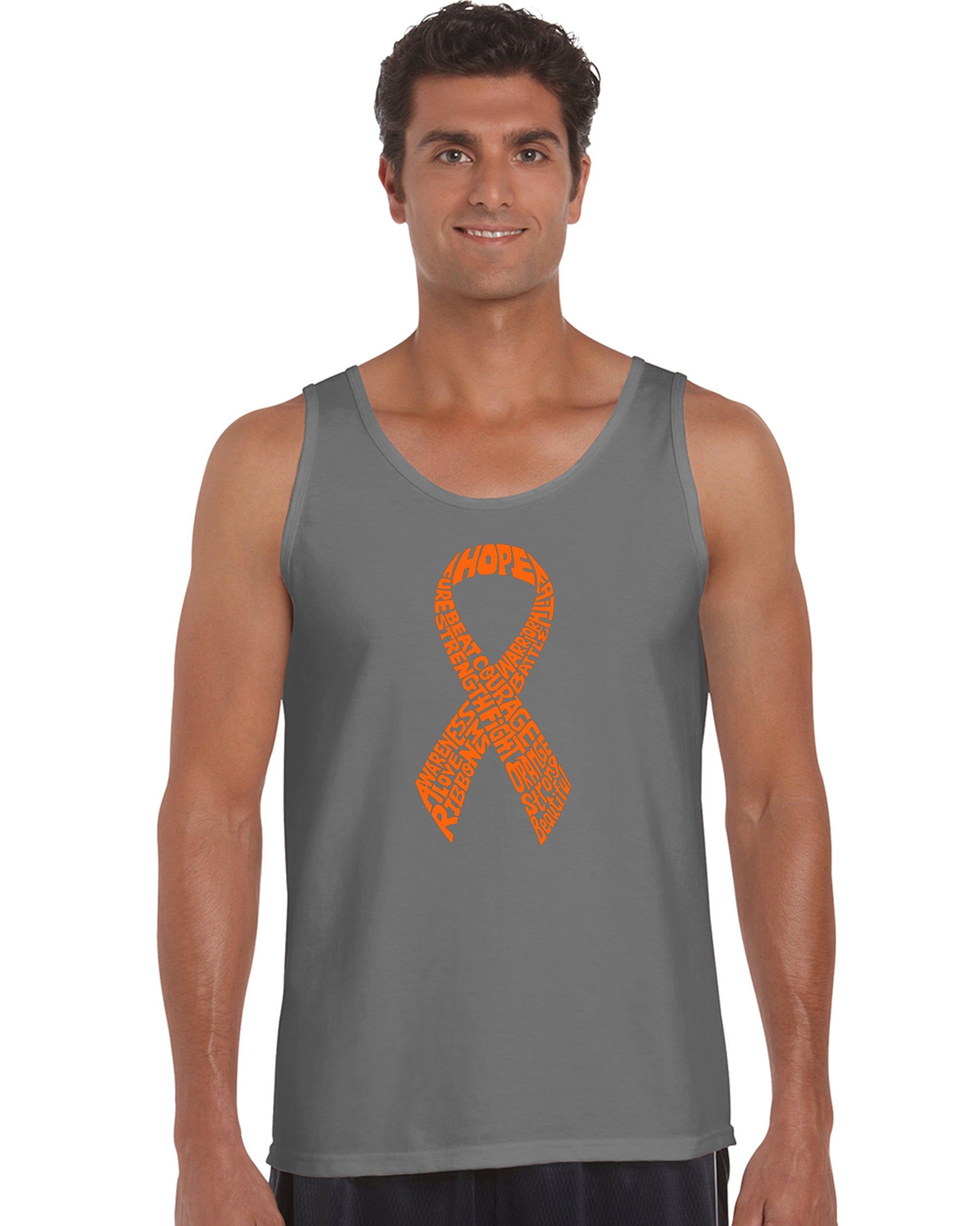 Ms Ribbon - Men's Word Art Tank Top sold by LA Pop Art product image thumbnail 5