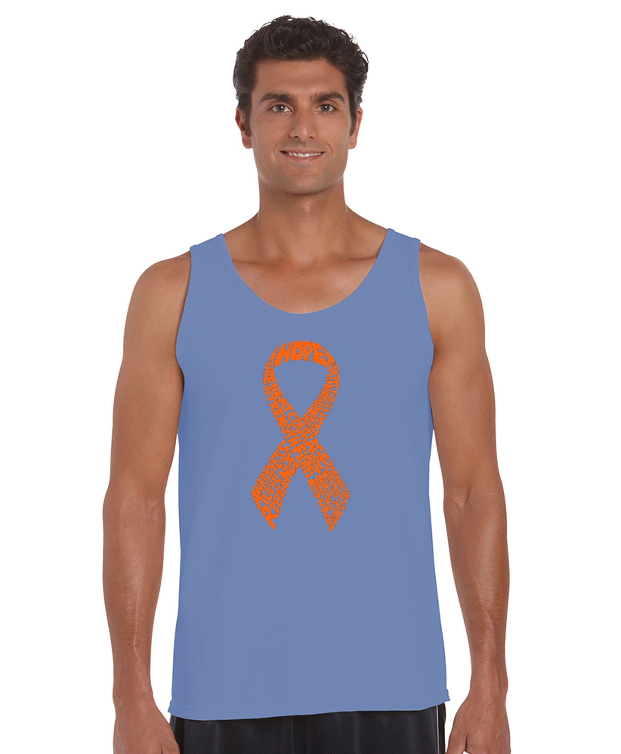 Ms Ribbon - Men's Word Art Tank Top sold by LA Pop Art product image thumbnail 3