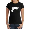 BROOKLYN GUN - Women's Word Art T-Shirt sold by LA Pop Art