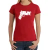 BROOKLYN GUN - Women's Word Art T-Shirt sold by LA Pop Art
