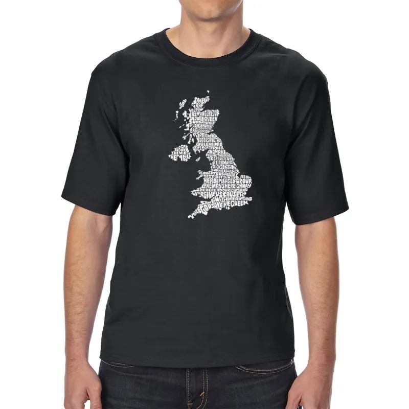 GOD SAVE THE QUEEN - Men's Tall Word Art T-Shirt sold by LA Pop Art