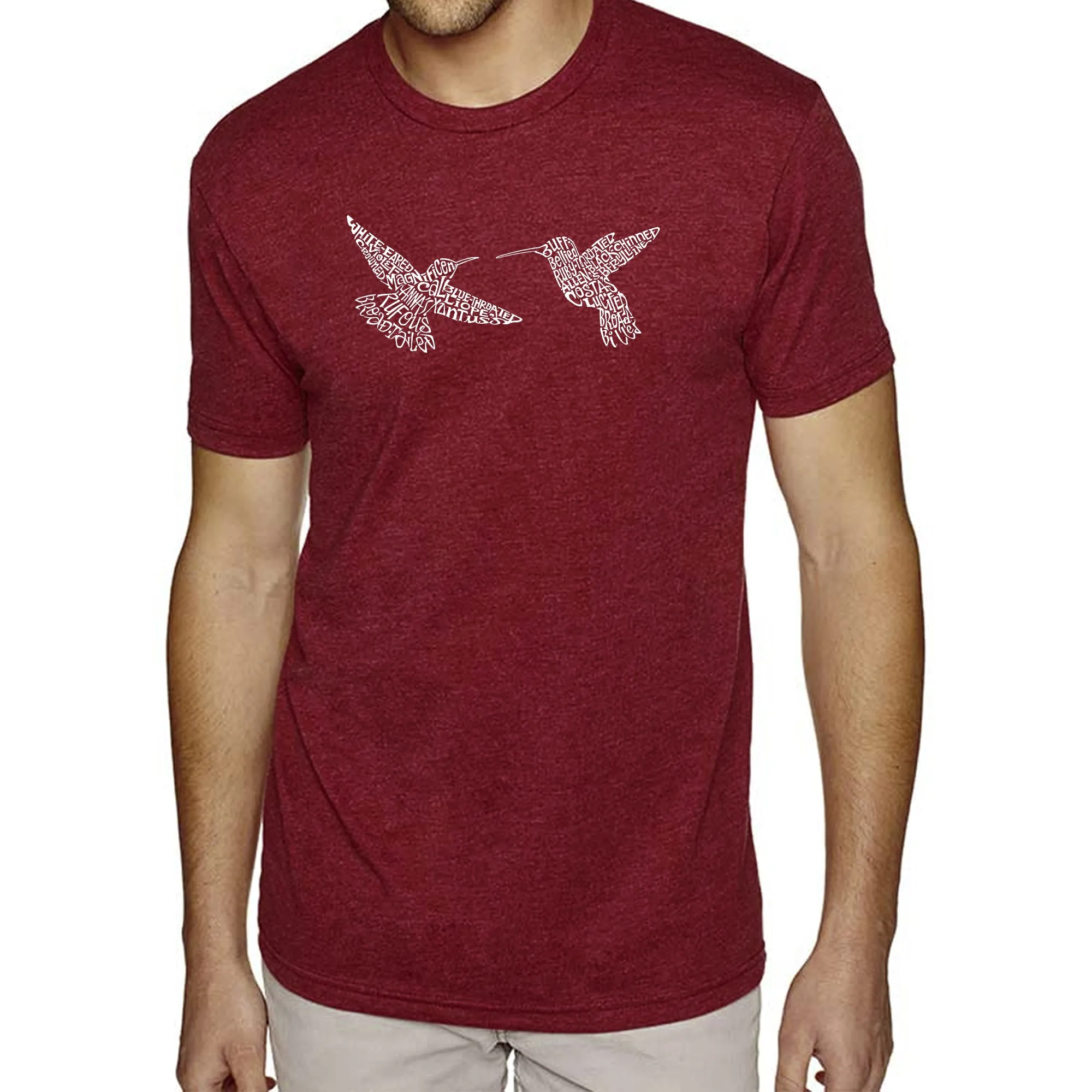 Hummingbirds - Men's Premium Blend Word Art T-Shirt sold by LA Pop Art product image thumbnail 5