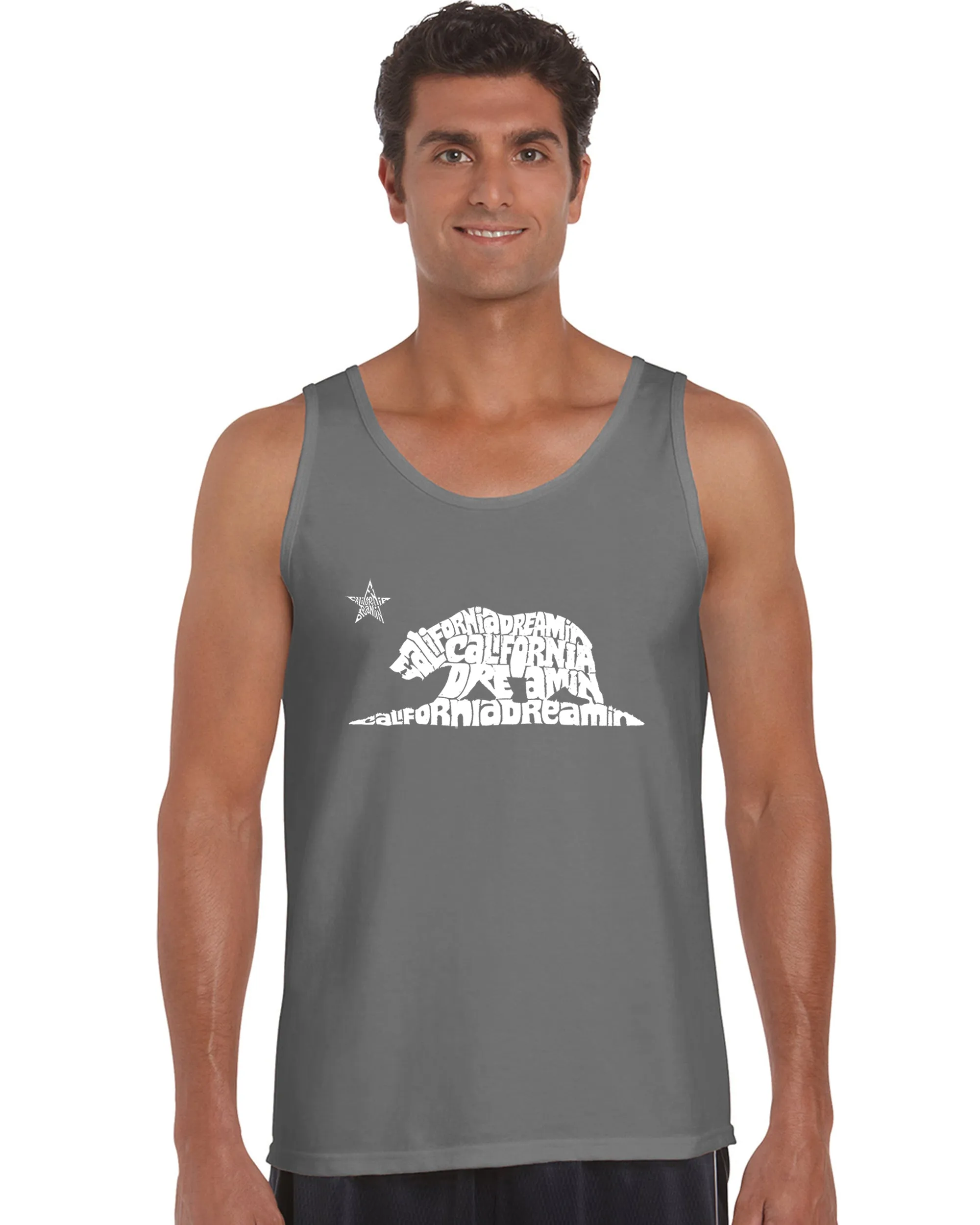 California Dreamin - Men's Word Art Tank Top sold by LA Pop Art product image thumbnail 4
