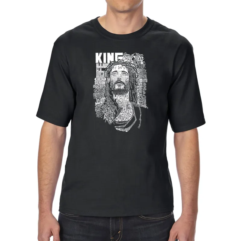 JESUS - Men's Tall Word Art T-Shirt sold by LA Pop Art