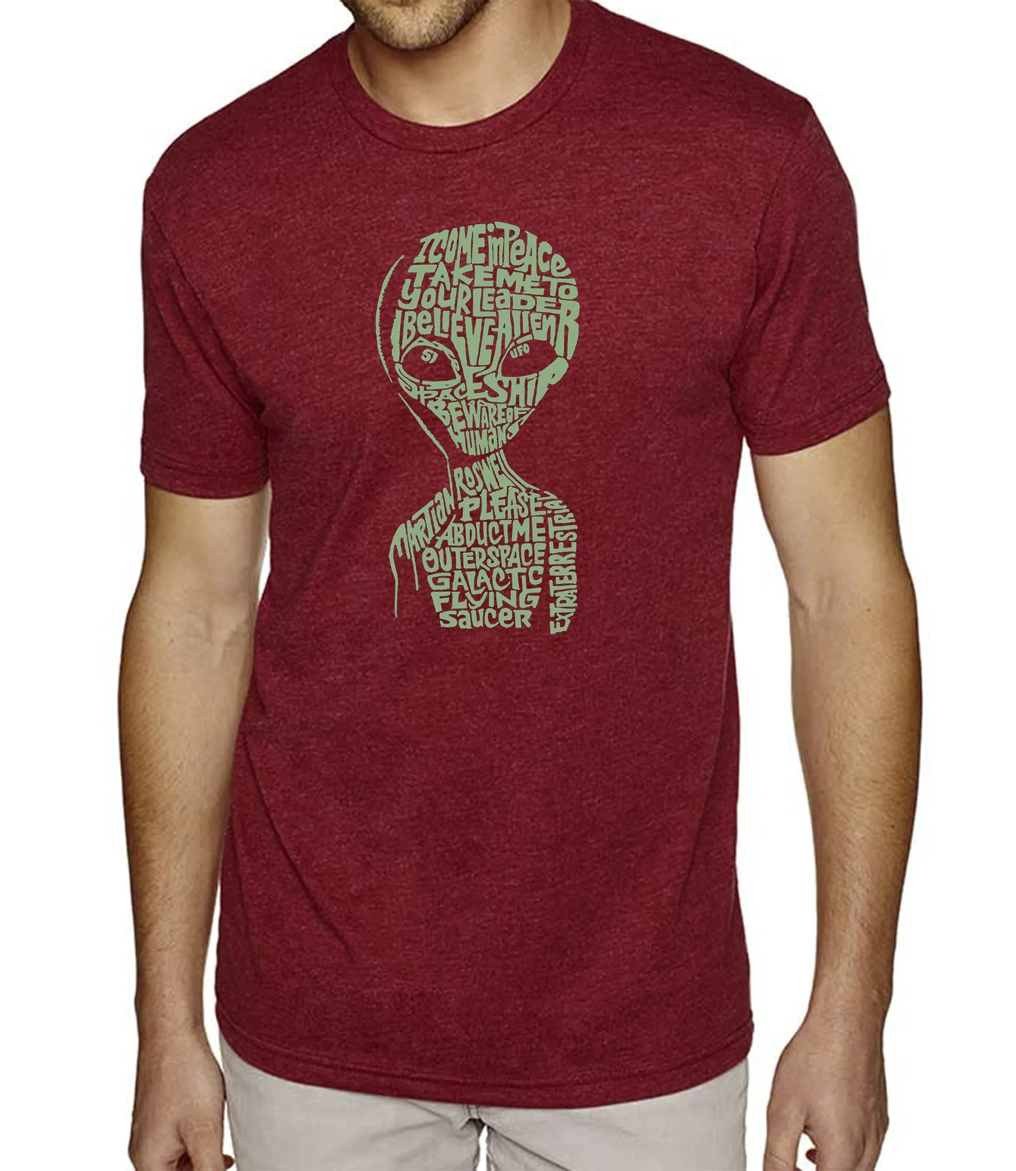 Alien - Men's Premium Blend Word Art T-Shirt sold by LA Pop Art product image thumbnail 4
