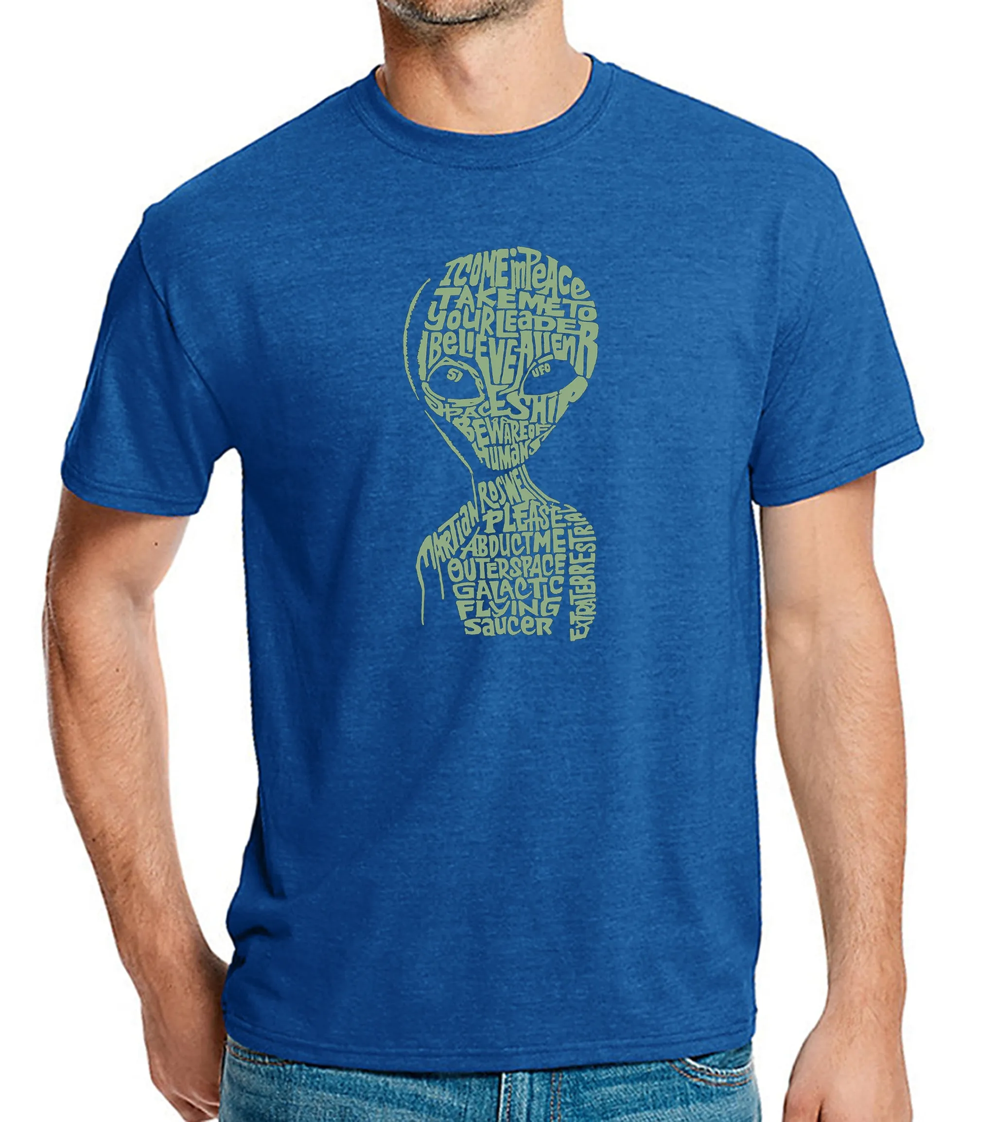 Alien - Men's Premium Blend Word Art T-Shirt sold by LA Pop Art product image thumbnail 5