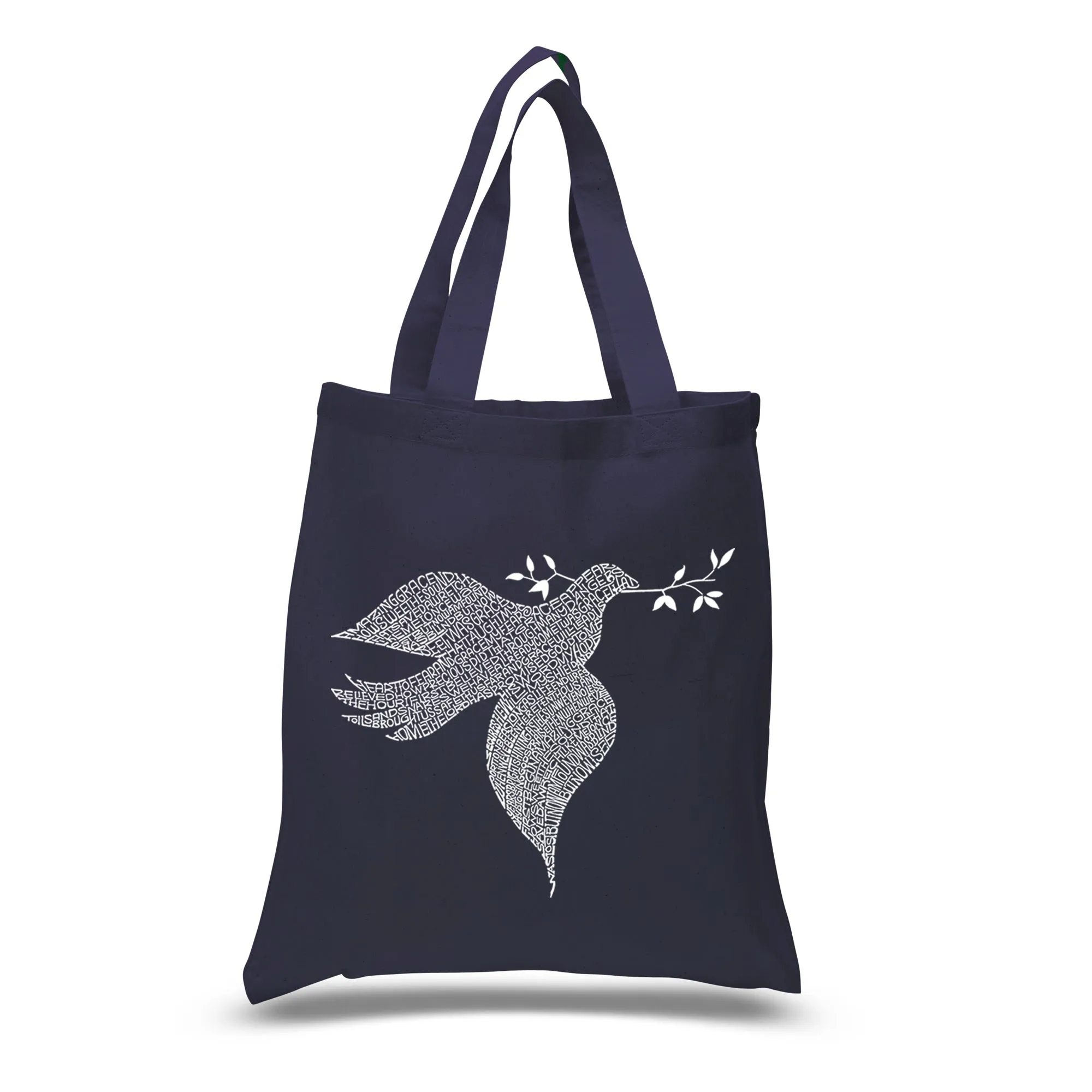Dove - Small Word Art Tote Bag sold by LA Pop Art product image thumbnail 4