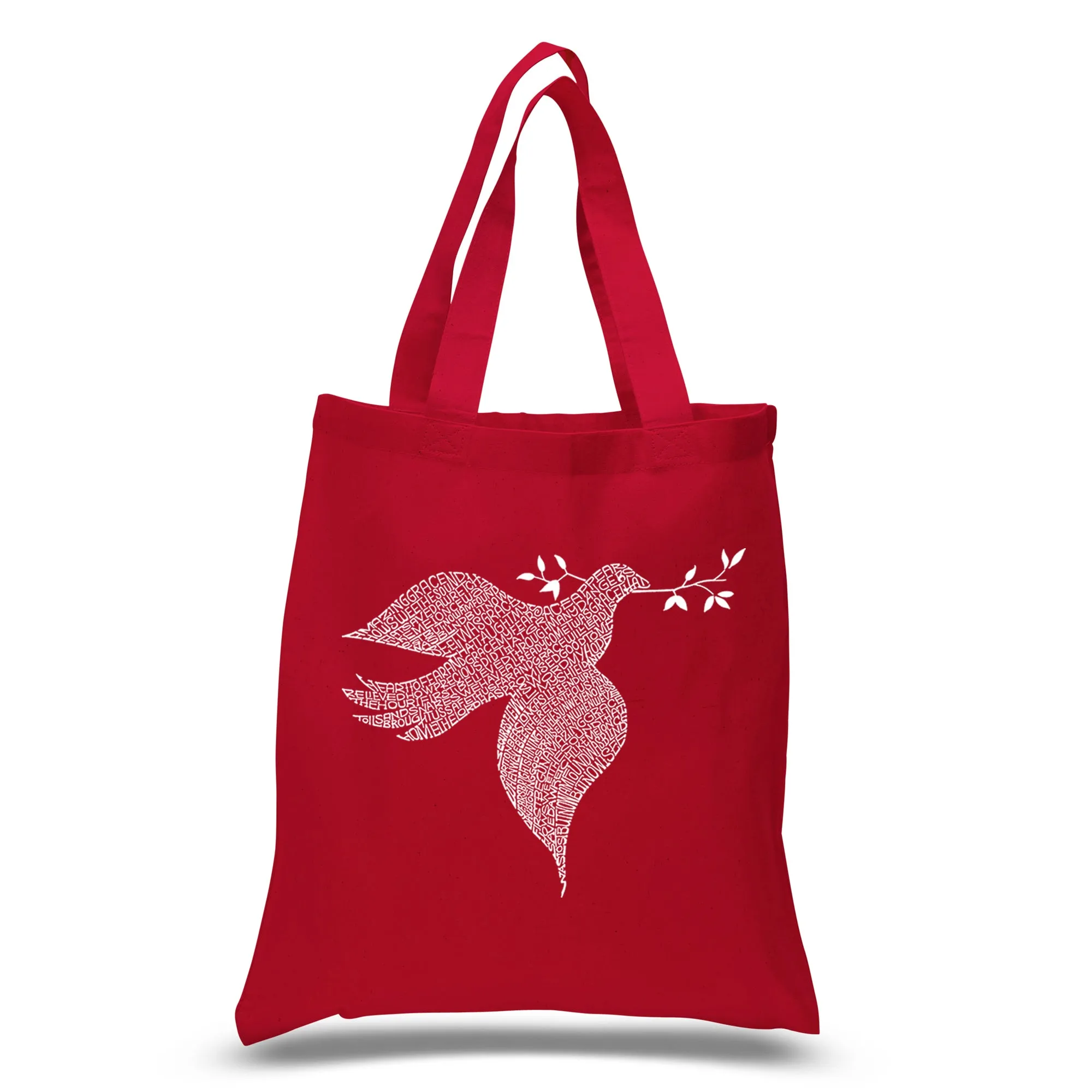 Dove - Small Word Art Tote Bag sold by LA Pop Art product image thumbnail 3
