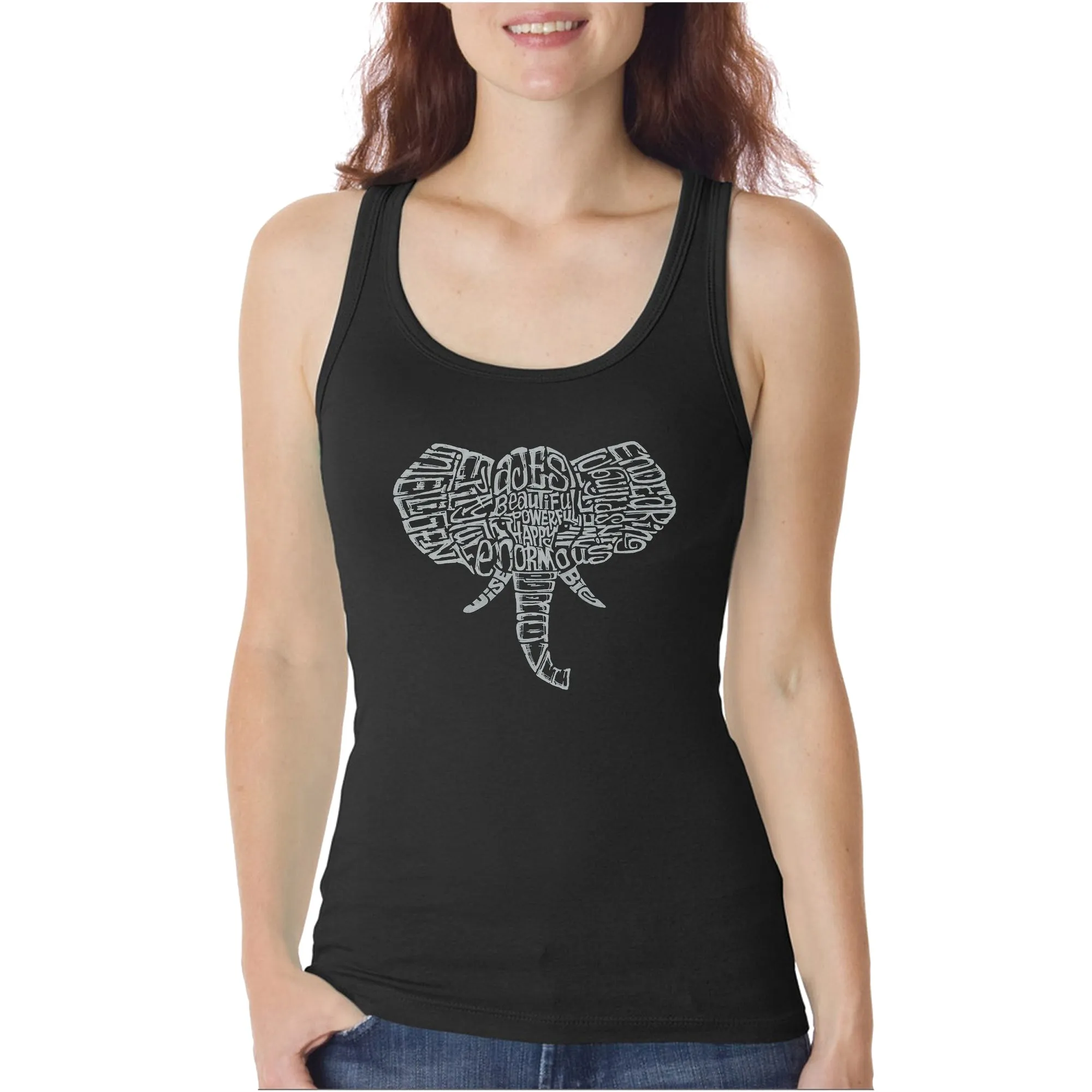 Tusks - Women's Word Art Tank Top sold by LA Pop Art product image thumbnail 3