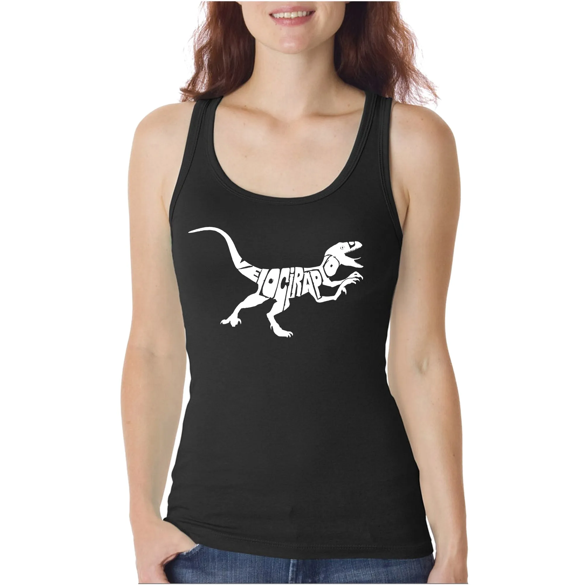 Velociraptor - Women's Word Art Tank Top sold by LA Pop Art