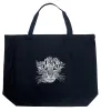 Cat Face - Large Word Art Tote Bag sold by LA Pop Art