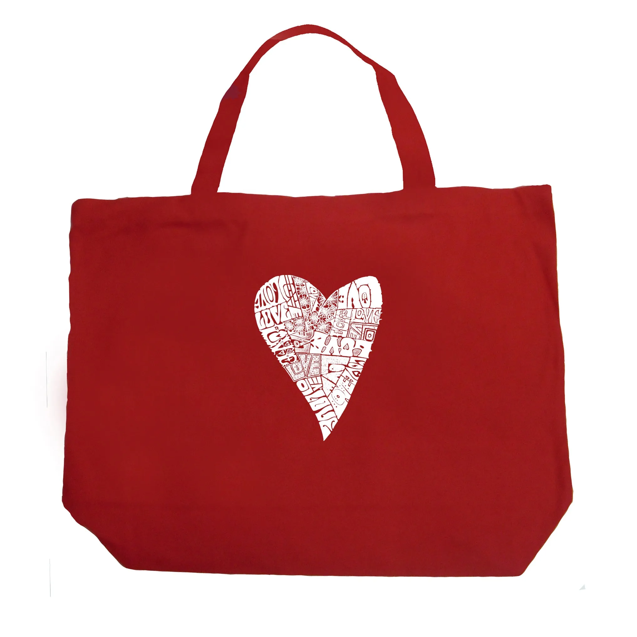 Lots of Love - Large Word Art Tote Bag sold by LA Pop Art product image thumbnail 4