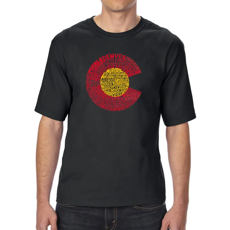 Colorado - Men's Tall Word Art T-Shirt sold by LA Pop Art