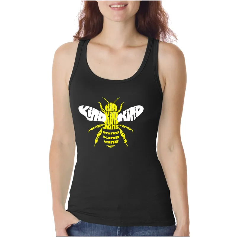 Bee Kind  - Women's Word Art Tank Top sold by LA Pop Art