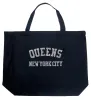 POPULAR NEIGHBORHOODS IN QUEENS, NY - Large Word Art Tote Bag sold by LA Pop Art
