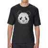 Panda - Men's Tall Word Art T-Shirt sold by LA Pop Art