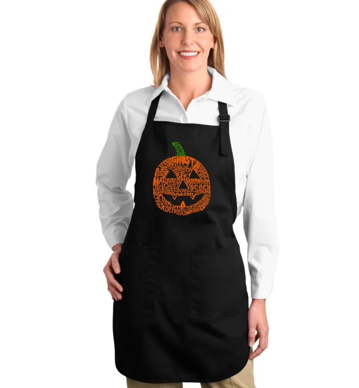 Pumpkin - Full Length Word Art Apron sold by LA Pop Art