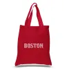BOSTON NEIGHBORHOODS - Small Word Art Tote Bag sold by LA Pop Art