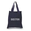 BOSTON NEIGHBORHOODS - Small Word Art Tote Bag sold by LA Pop Art