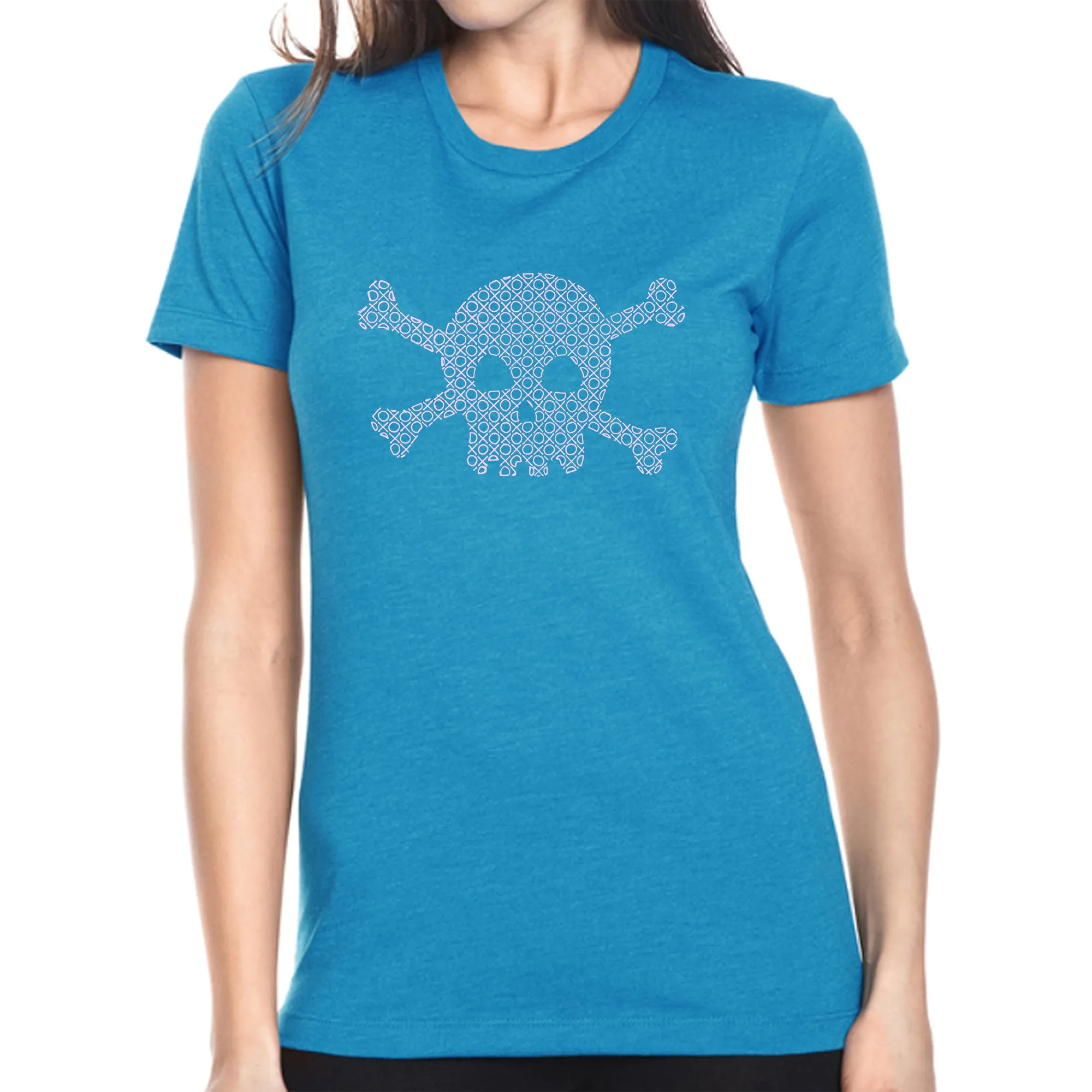 XOXO Skull - Women's Premium Blend Word Art T-Shirt sold by LA Pop Art product image thumbnail 4