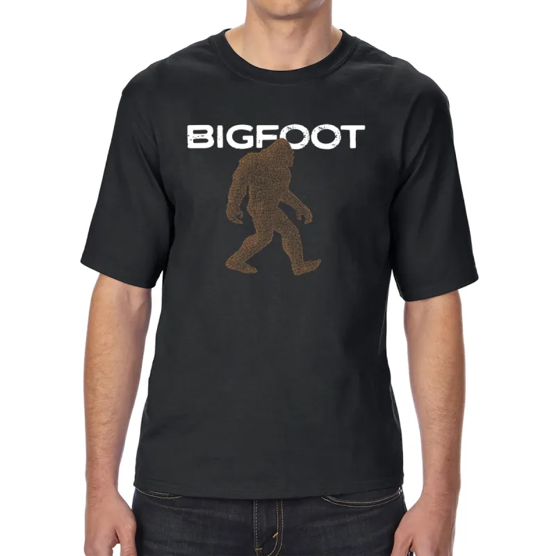 Bigfoot - Men's Tall and Long Word Art T-Shirt sold by LA Pop Art