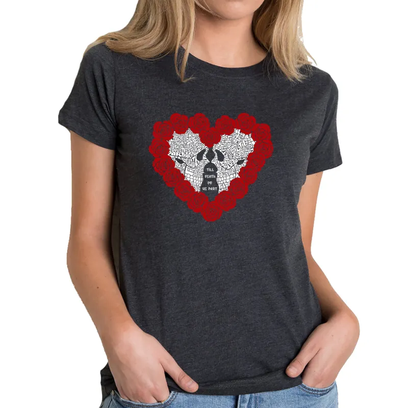 Women's Premium Blend Word Art T-shirt - Til Death Do Us Part sold by LA Pop Art