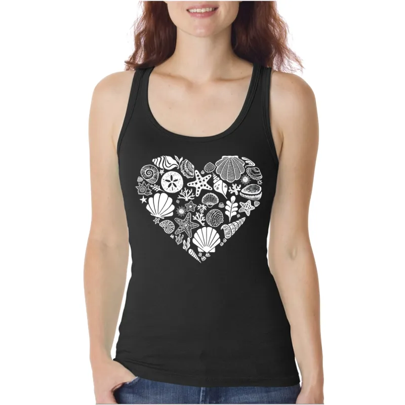 Sea Shells - Women's Word Art Tank Top sold by LA Pop Art