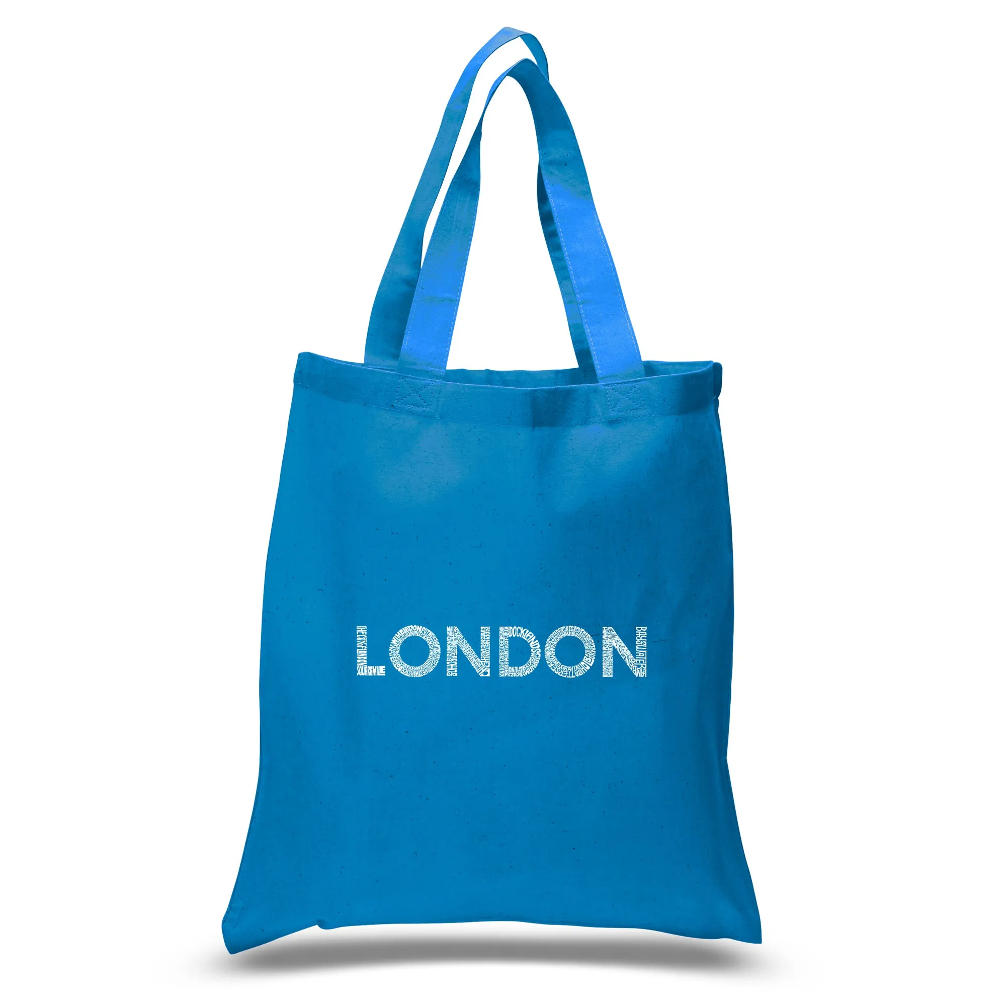 LONDON NEIGHBORHOODS - Small Word Art Tote Bag sold by LA Pop Art product image thumbnail 5
