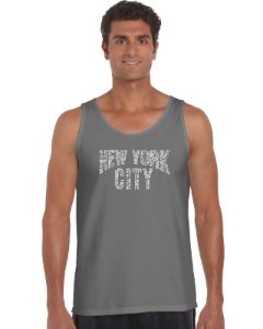 NYC NEIGHBORHOODS - Men's Word Art Tank Top sold by LA Pop Art