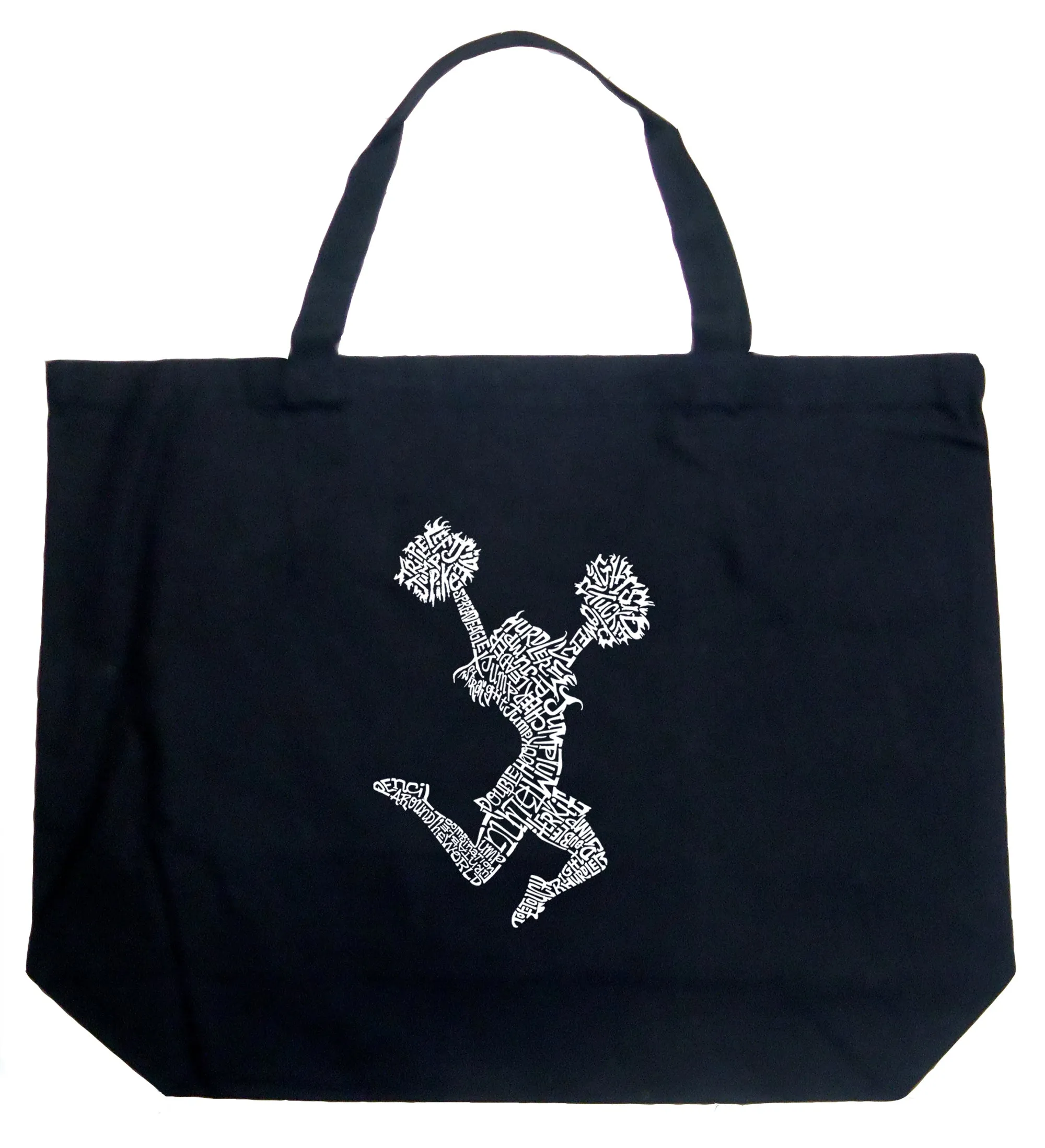 Cheer - Large Word Art Tote Bag sold by LA Pop Art