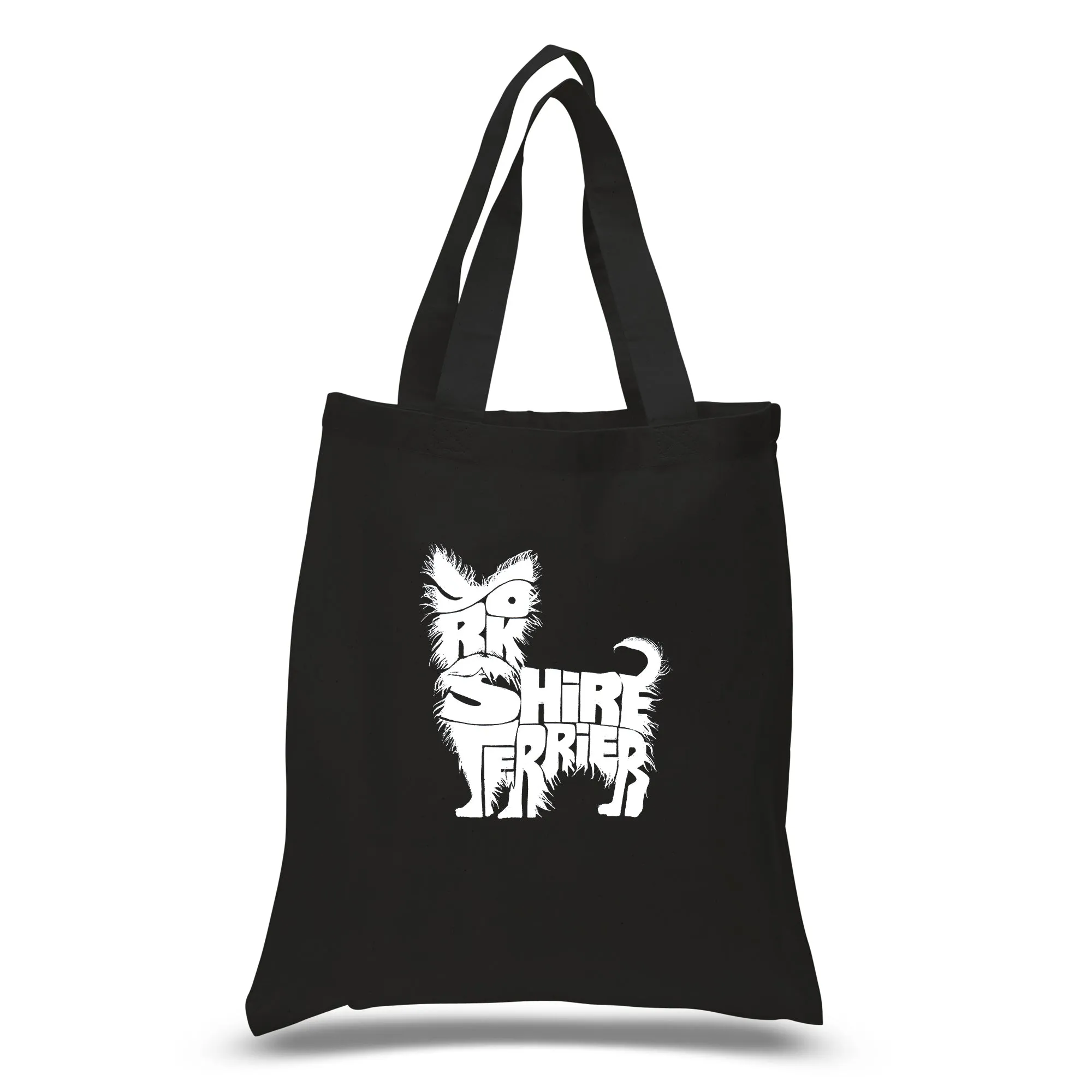 Yorkie - Small Word Art Tote Bag sold by LA Pop Art