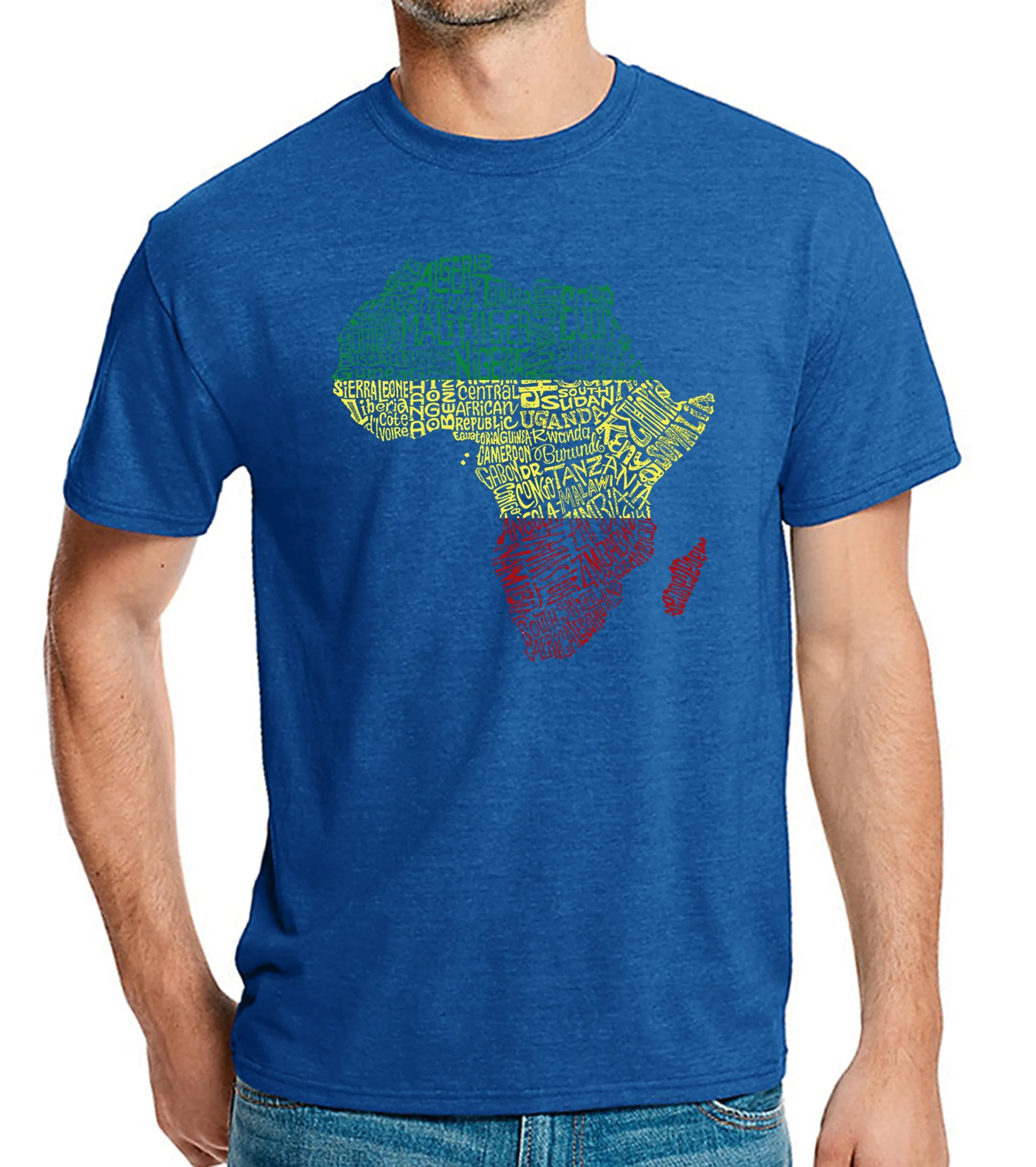 Countries in Africa - Men's Premium Blend Word Art T-Shirt sold by LA Pop Art product image thumbnail 4