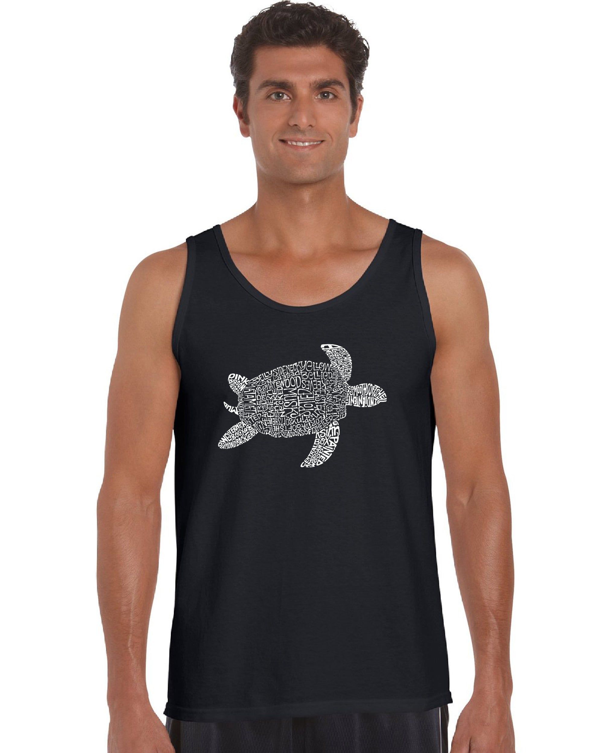 Turtle - Men's Word Art Tank Top sold by LA Pop Art