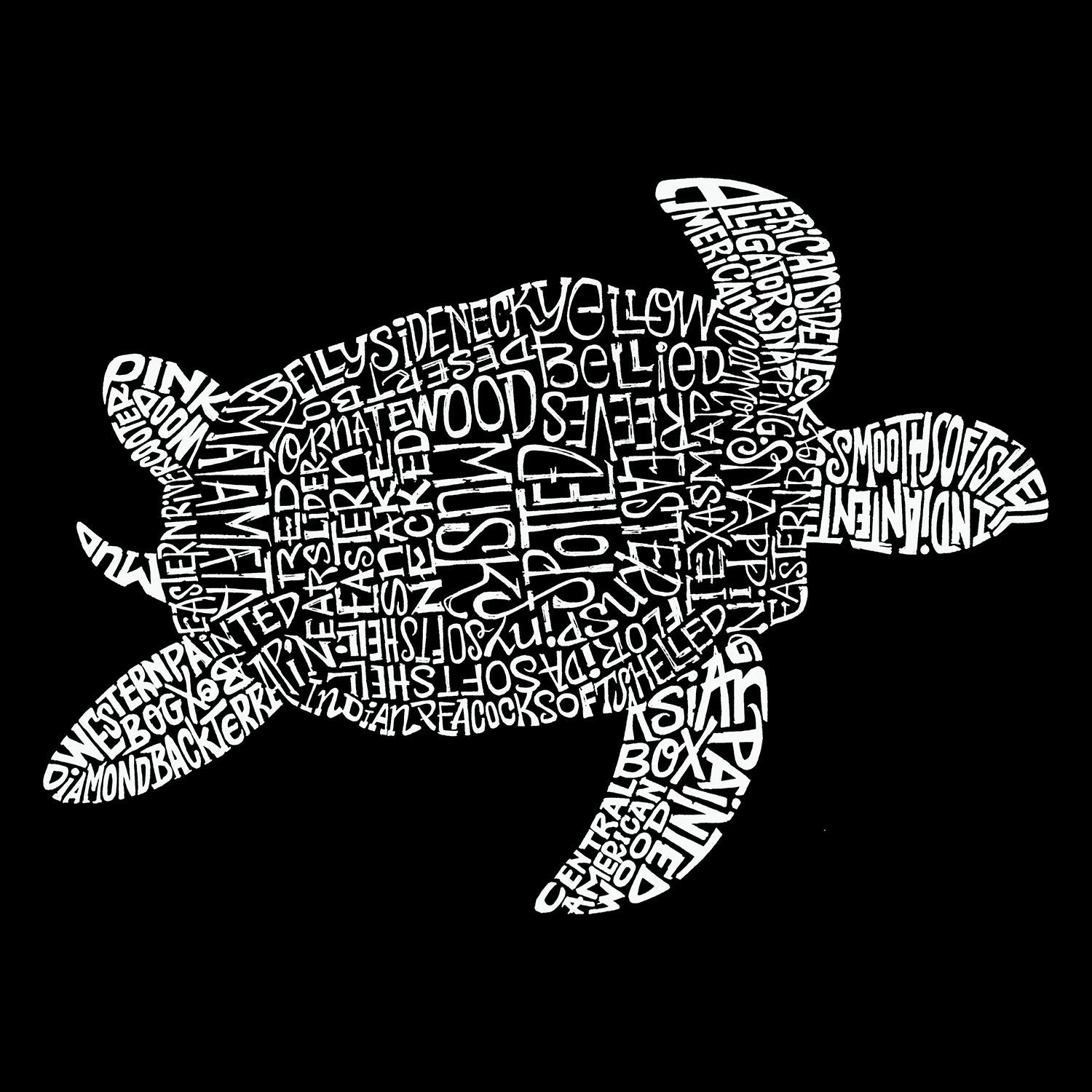 Turtle - Men's Word Art Tank Top sold by LA Pop Art product image thumbnail 2