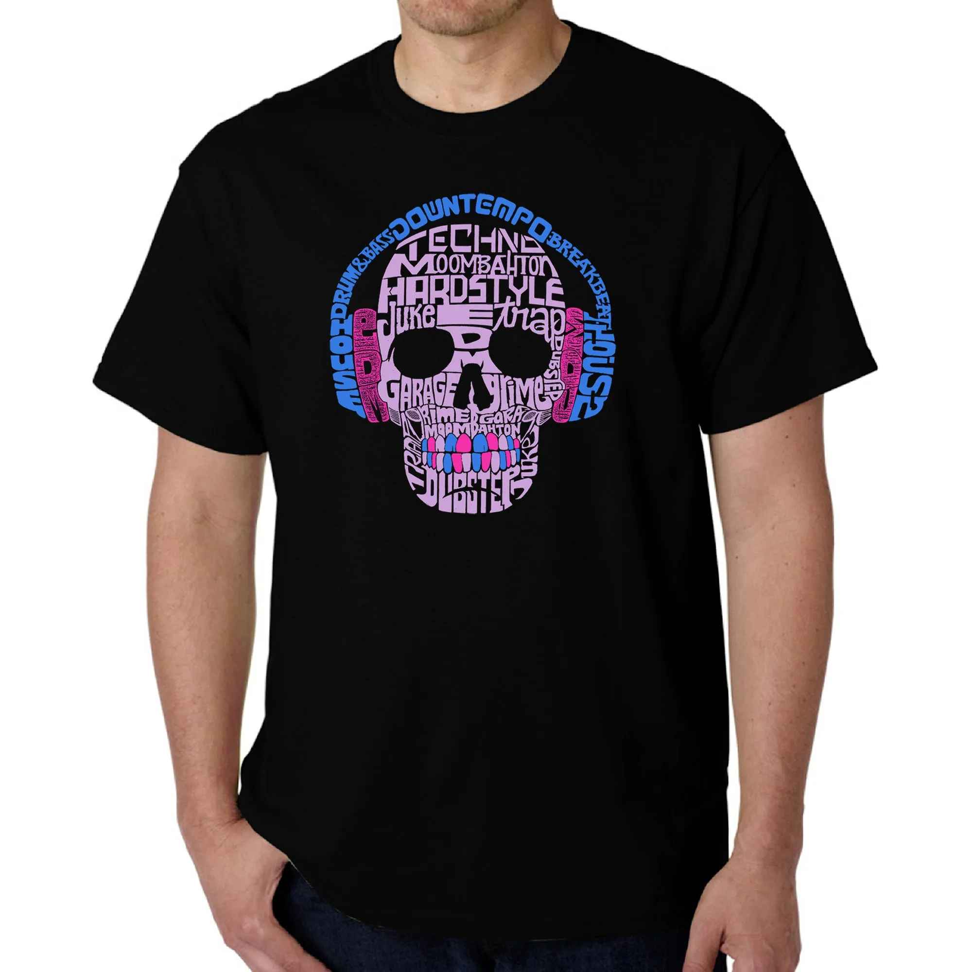 Styles of EDM Music - Men's Word Art T-Shirt sold by LA Pop Art