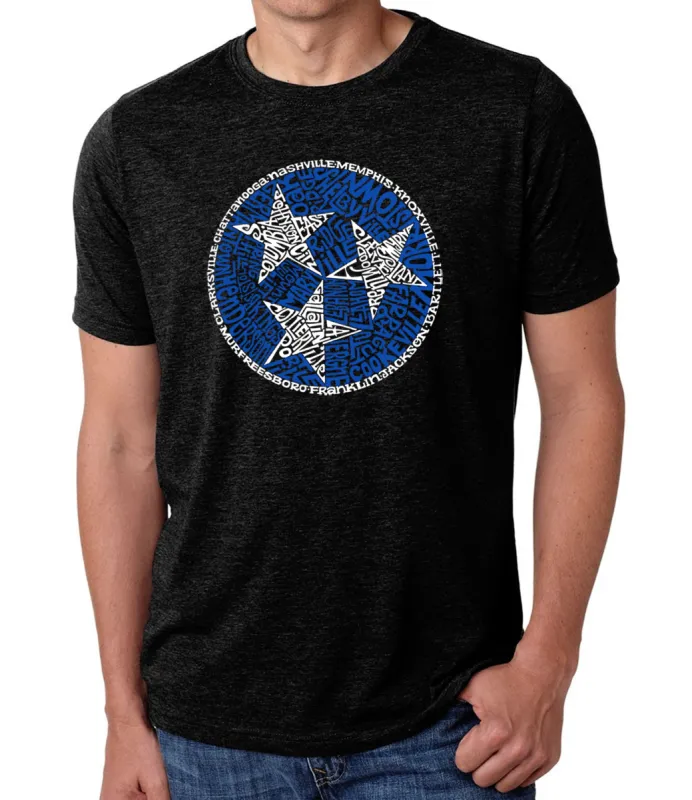 Tennessee Tristar - Men's Premium Blend Word Art T-Shirt sold by LA Pop Art